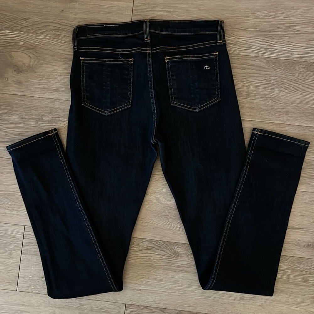 RAG&BONE Slim Jeans 27 Blue High Rise Skinny Jeans Heritage - Picture 7 of 13